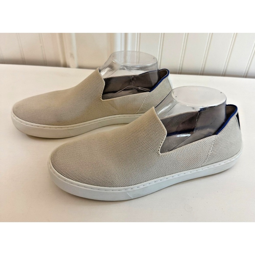 Rothy's Shoes The Original Slip on Sneaker Womens Size 9 Beige Knit Casual